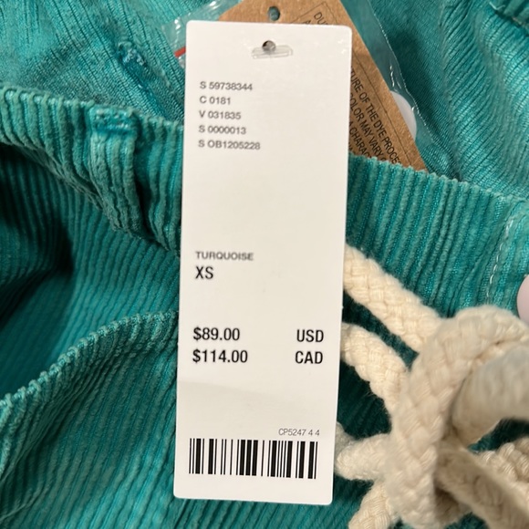 Urban Outfitters Kimichi blue emerson corduroy pant Xsmall NWT - Picture 6 of 7